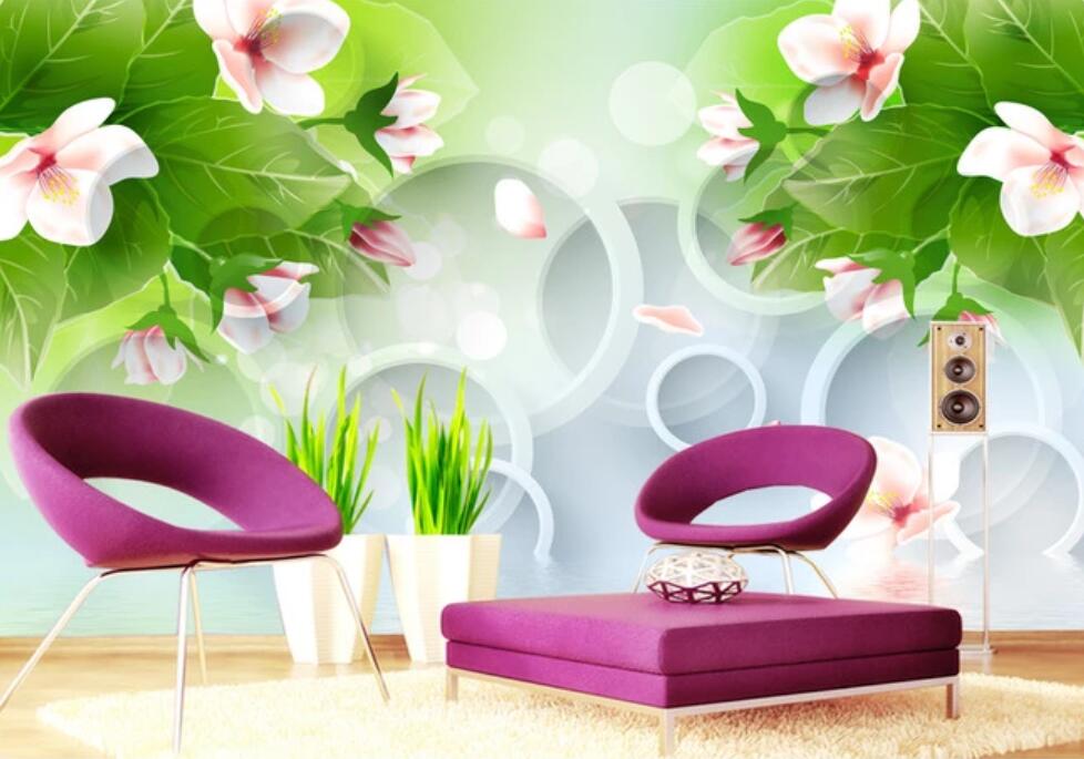 3D Blooming Little Flowers 1078 Wall Murals