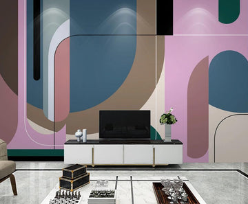 3D Colored Irregular Pattern 1547 Wall Murals