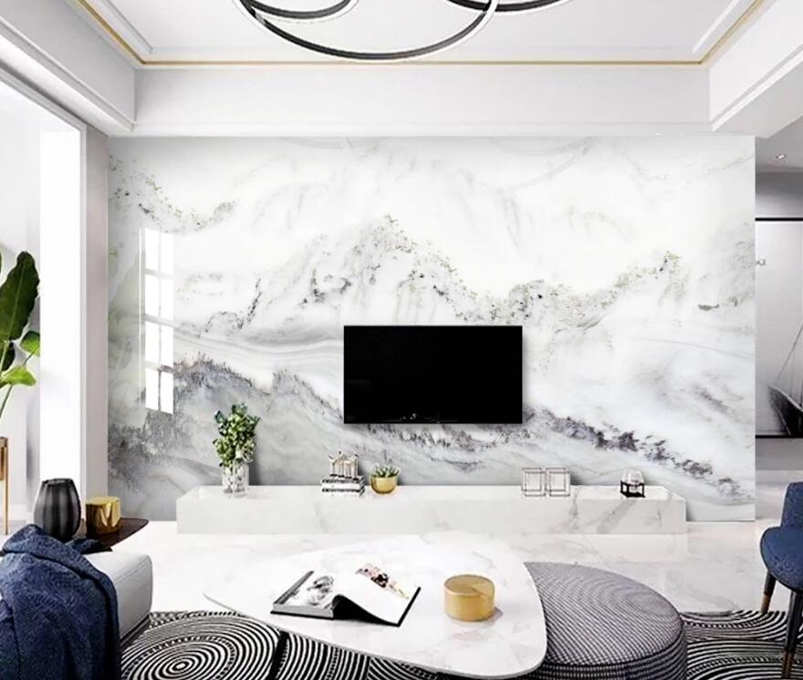 3D Mountains Dotted With Light Ink 1413 Wall Murals