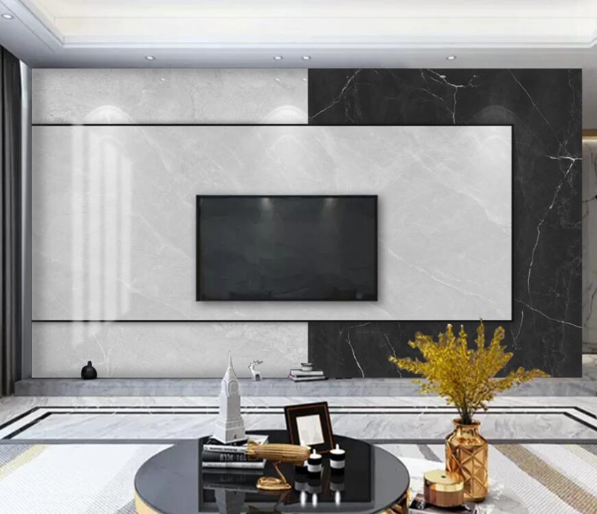 3D Three-color Simple Rectangle 1540 Wall Murals