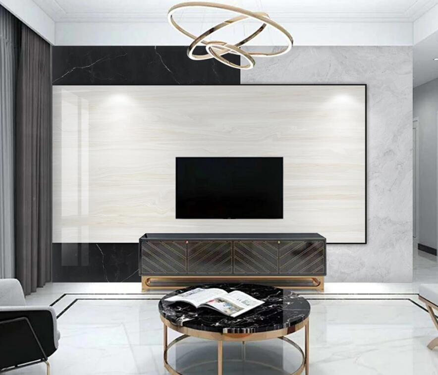 3D Three Color Rectangles Overlap 1538 Wall Murals