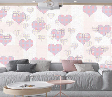 3D Pink Cute Love Heart 1537 Wall Murals
