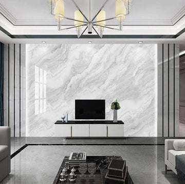 3D White Gray Light Waves 1518 Wall Murals
