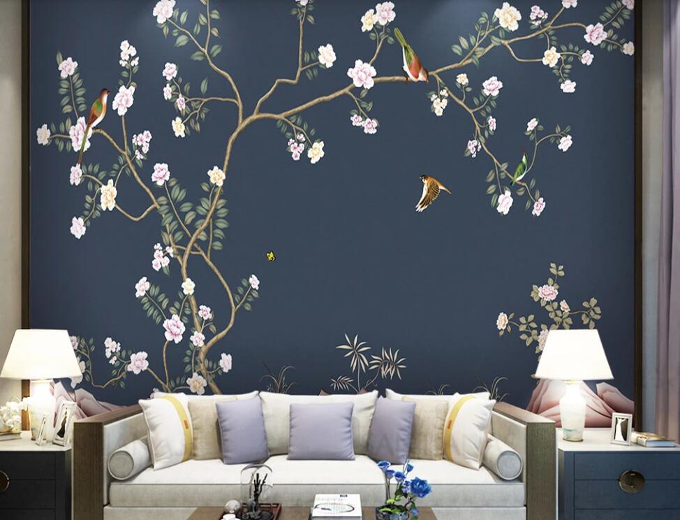 3D White And Beautiful Flowers 1128 Wall Murals