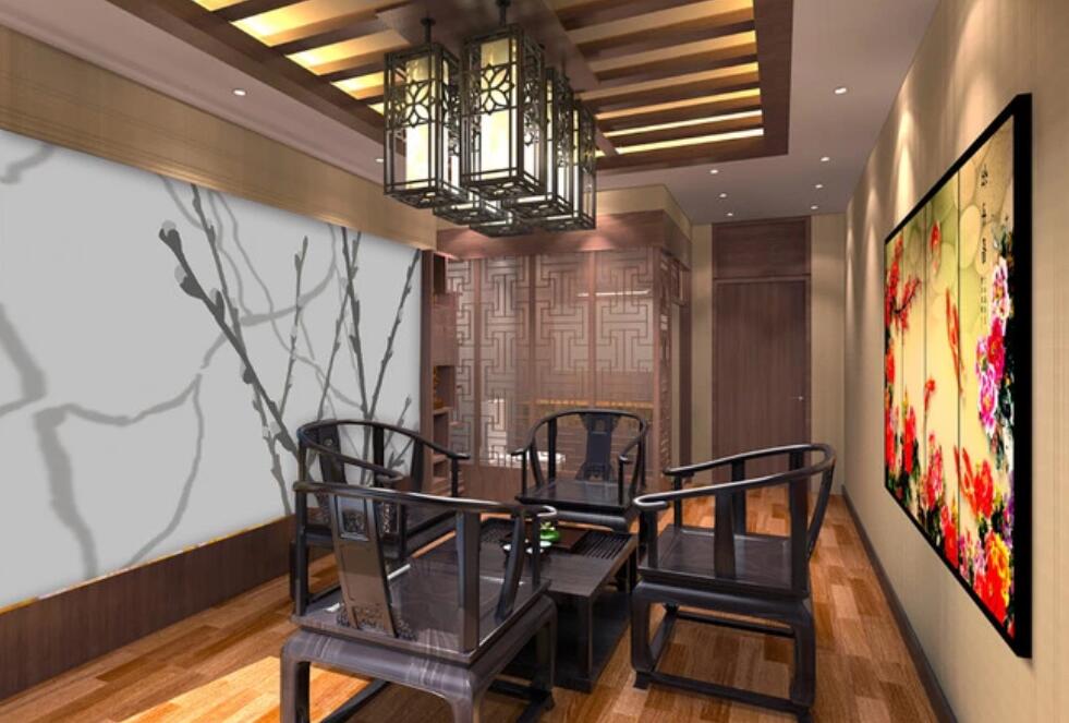 3D Dead Branch Shadow 1127 Wall Murals