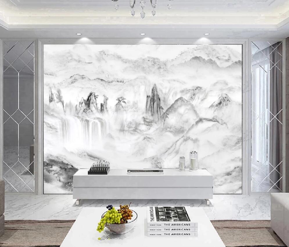 3D Clouds And Mists Are Faint 1450 Wall Murals