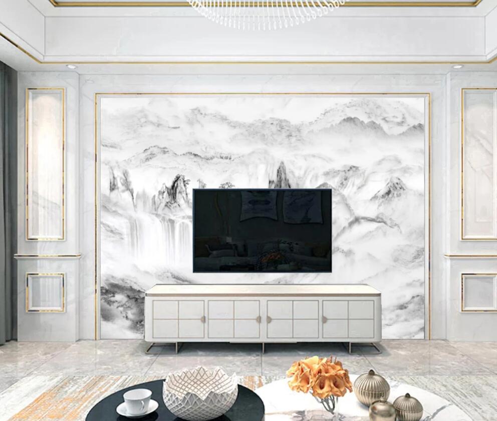 3D Clouds And Mists Are Faint 1450 Wall Murals