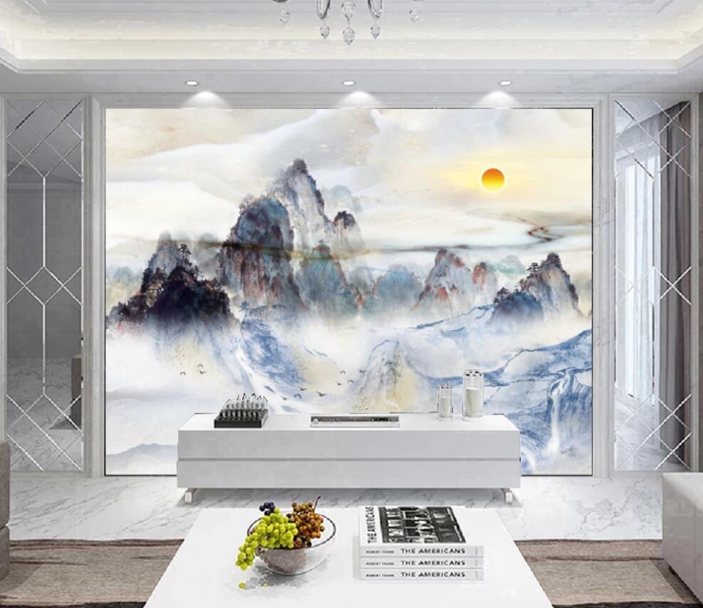 3D Color High Mountain Scenery 1441 Wall Murals