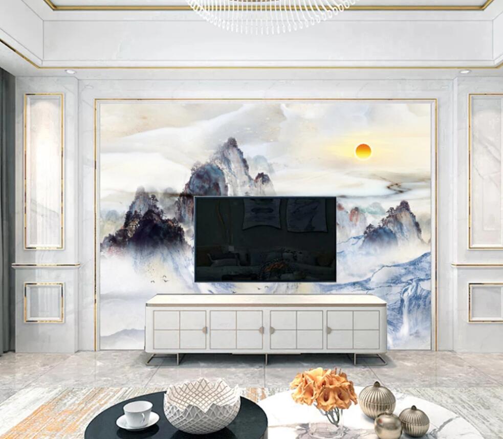 3D Color High Mountain Scenery 1441 Wall Murals