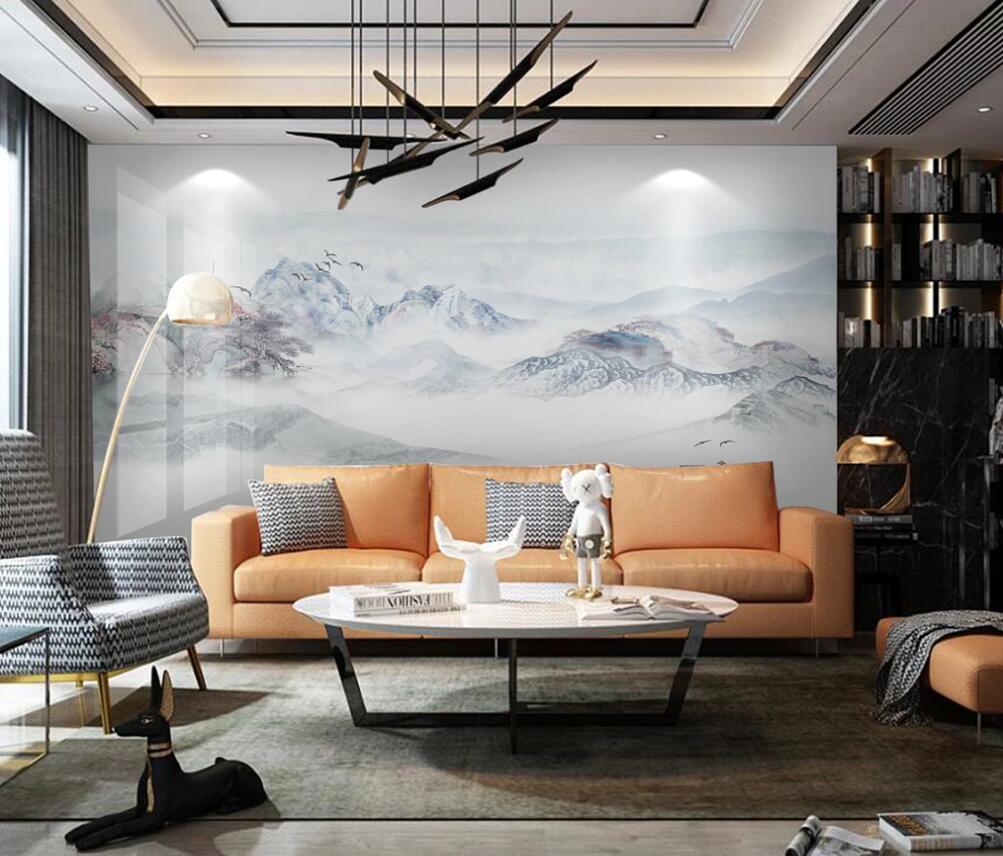 3D Light-colored Charming Mountains 1438 Wall Murals