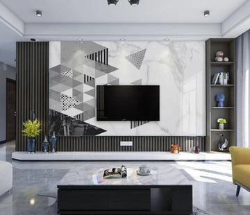 3D Geometric Color Triangle 1433 Wall Murals