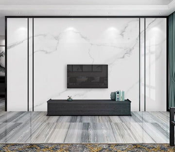 3D Faint Gray Lines 1431 Wall Murals