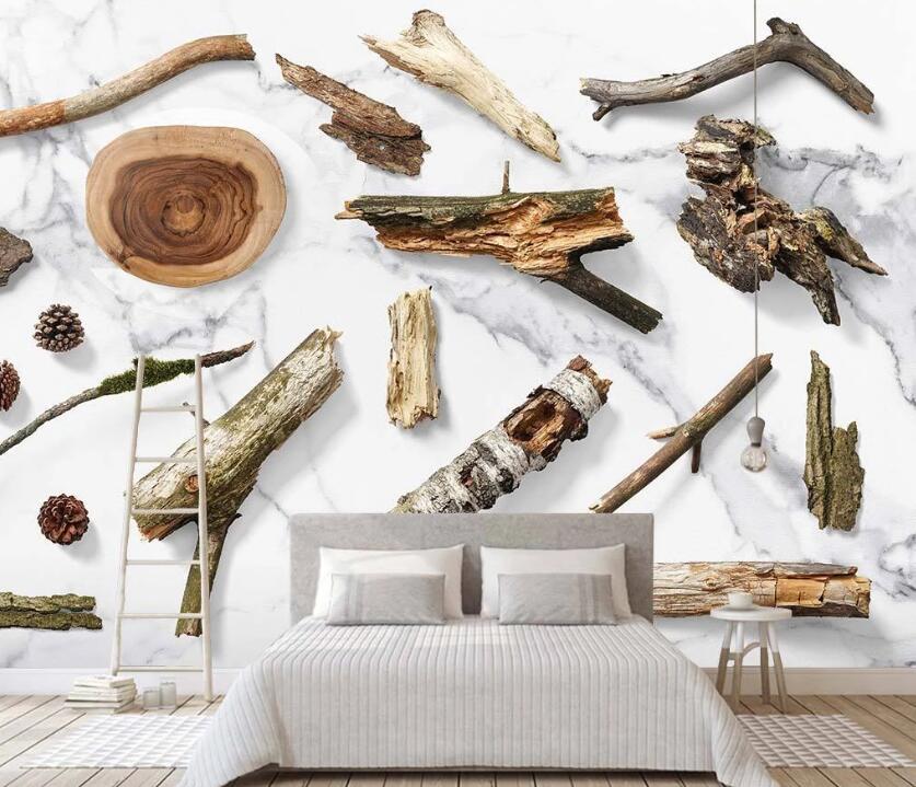 3D Wood Crafts 1189 Wall Murals