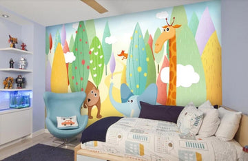 3D Fairy Tale Animal World 1102 Wall Murals