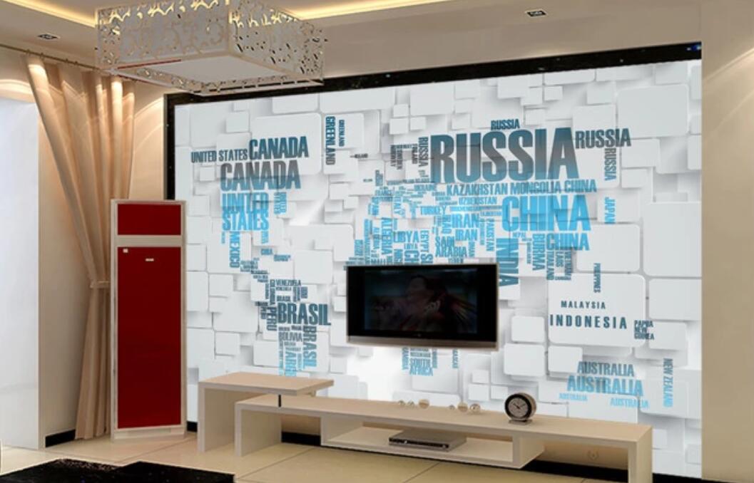 3D National Alphabet Stacking 1093 Wall Murals