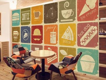 3D Food Display 1111 Wall Murals