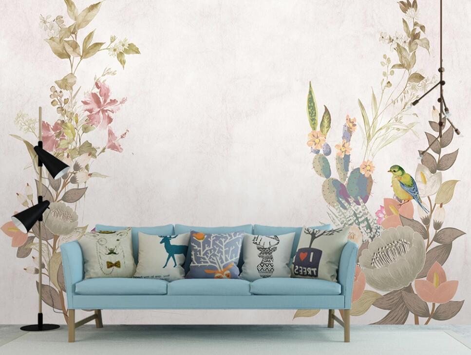 3D Elegant Flower Vine 1213 Wall Murals