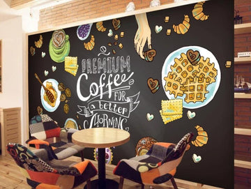 3D Food Cafe 1110 Wall Murals
