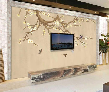 3D Elegant Flowers 1141 Wall Murals