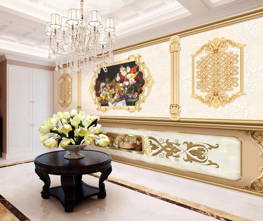 3D Rich Oil Painting Flowers 1178 Wall Murals