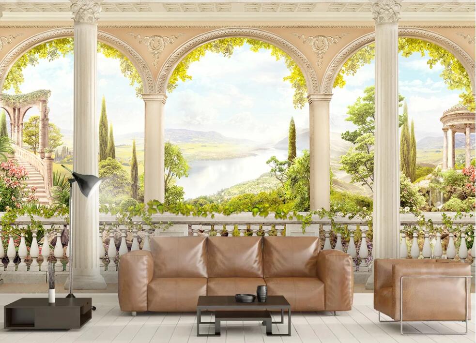 3D Beautiful Bright Green 1196 Wall Murals