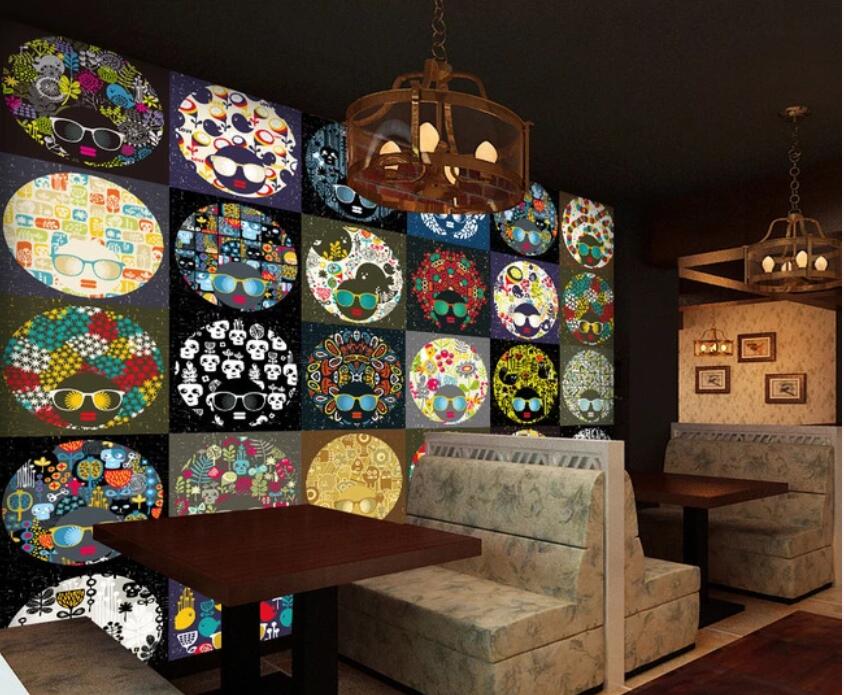 3D Circular Color Pattern 1119 Wall Murals