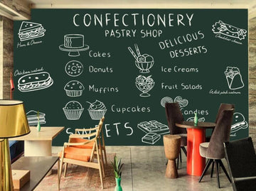 3D Chalk Painting Food 1112 Wall Murals