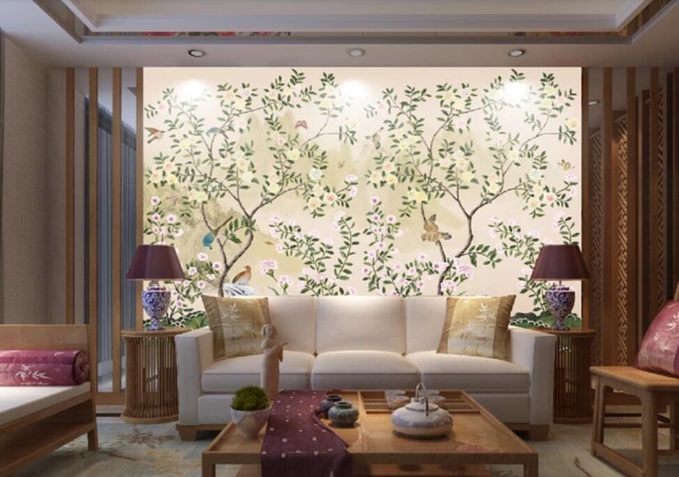 3D Bright Spring Flowers 1095 Wall Murals