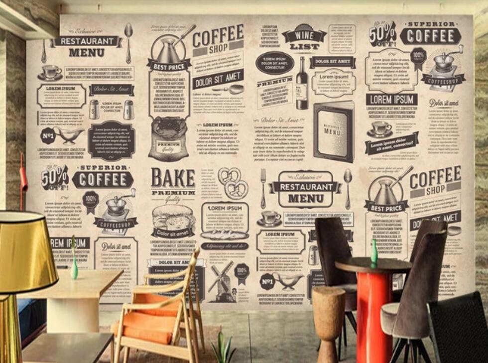 3D Retro Newspaper Introduction 1117 Wall Murals