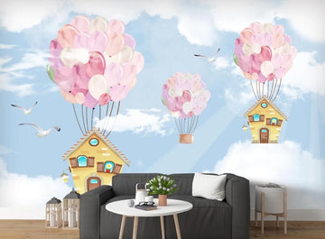3D Petal Hot Air Balloons 1192 Wall Murals