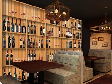 3D Premium Wine Cabinet 1812 Wall Murals