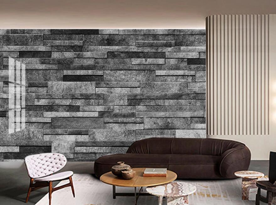 3D Gray Long Diamond Arrangement 1401 Wall Murals
