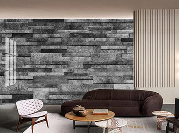 3D Gray Long Diamond Arrangement 1401 Wall Murals