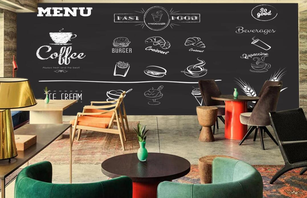 3D Simple Food Llist 1824 Wall Murals
