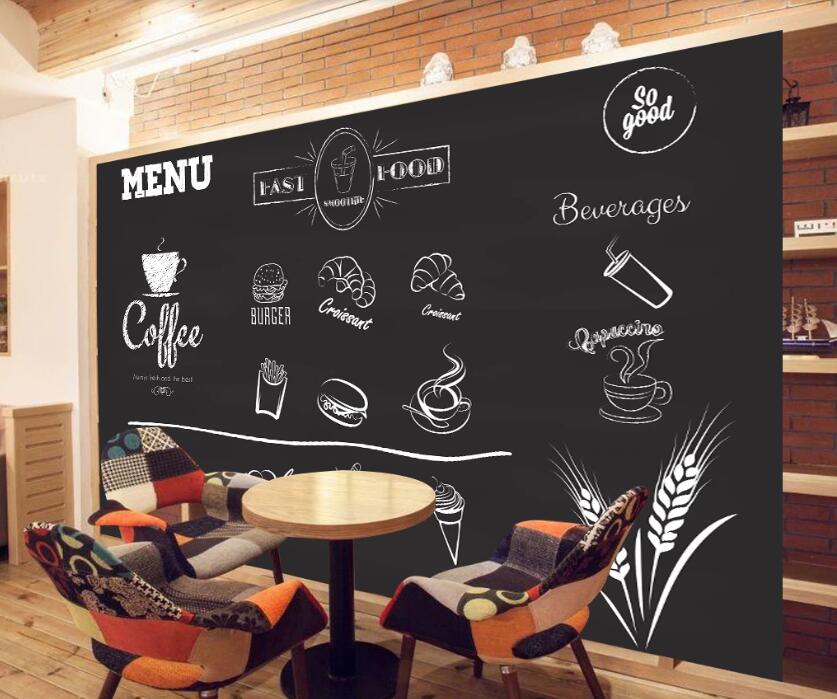 3D Simple Food Llist 1824 Wall Murals