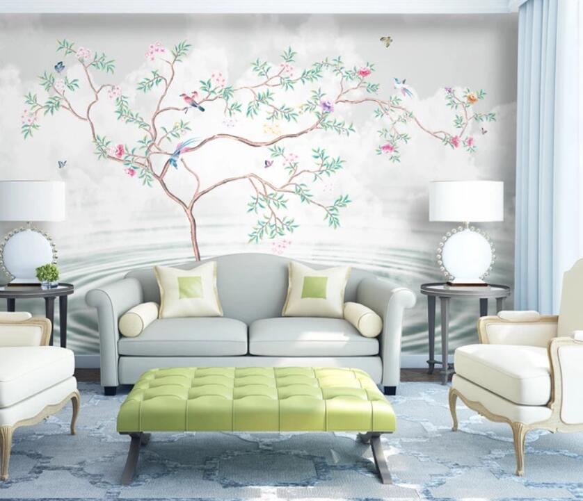 3D Light And Tranquil Tree 1808 Wall Murals