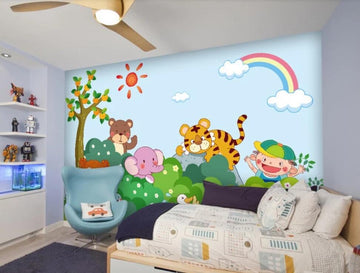 3D Fairy Tale Animal World 1797 Wall Murals