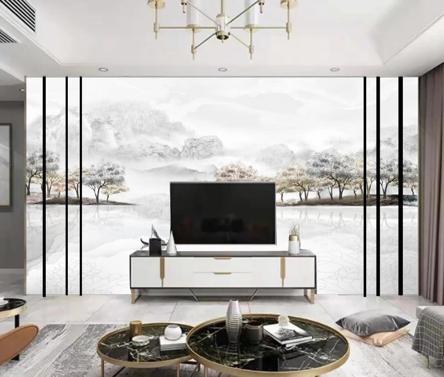 3D Light Landscape Painting 1334 Wall Murals