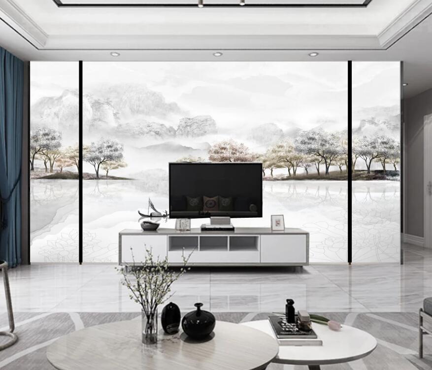 3D Light Landscape Painting 1334 Wall Murals