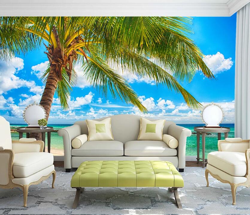 3D Beautiful Fresh Beach 1842 Wall Murals