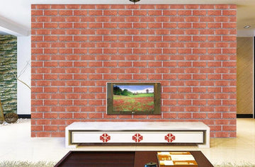3D Retro Red Brick Arrangement 1793 Wall Murals