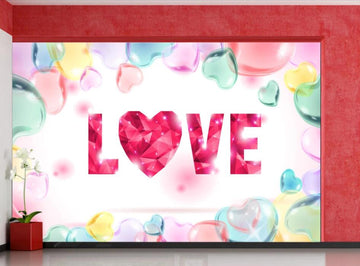 3D Love Color Bubbles 1844 Wall Murals