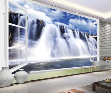 3D Beautiful And Magnificent Waterfall 1777 Wall Murals