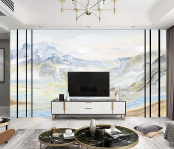 3D Colorful Winding Mountains 1363 Wall Murals