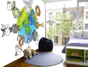 3D Animals On Earth 1770 Wall Murals
