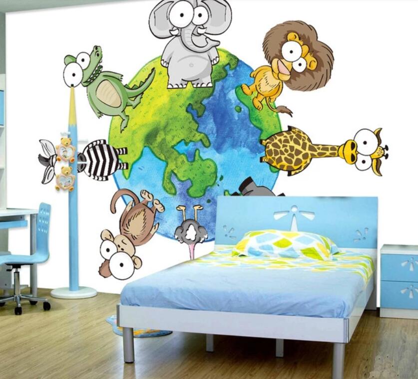 3D Animals On Earth 1770 Wall Murals