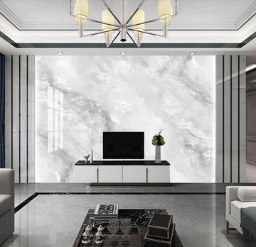 3D Grey And White Waves 1357 Wall Murals