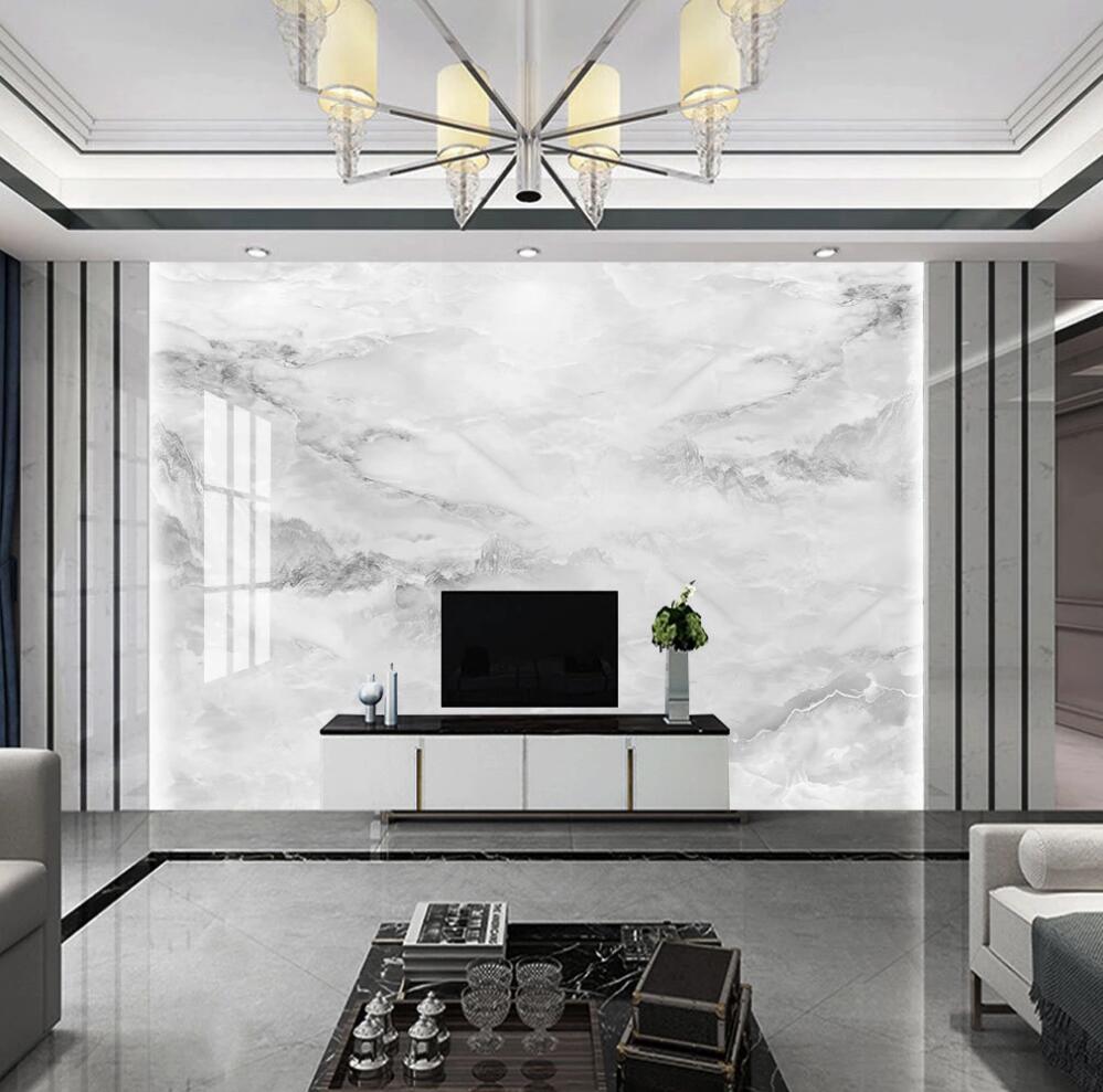 3D Gray Staggered 1356 Wall Murals