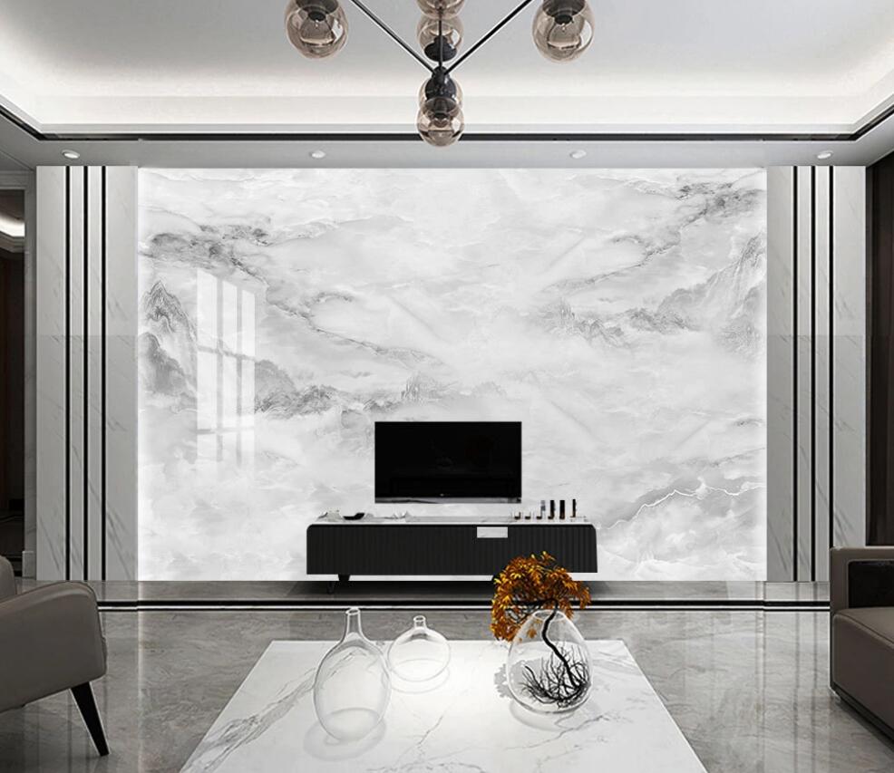 3D Gray Staggered 1356 Wall Murals