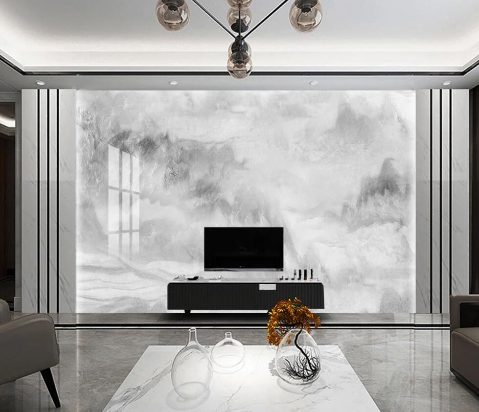 3D Gray Distribution 1352 Wall Murals